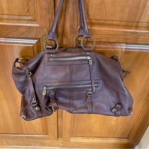 Oversized Cole Haan brown purse